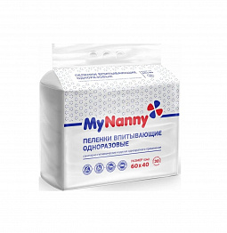 My Nanny disposable absorbent underpads 60×40 cm 30 pcs